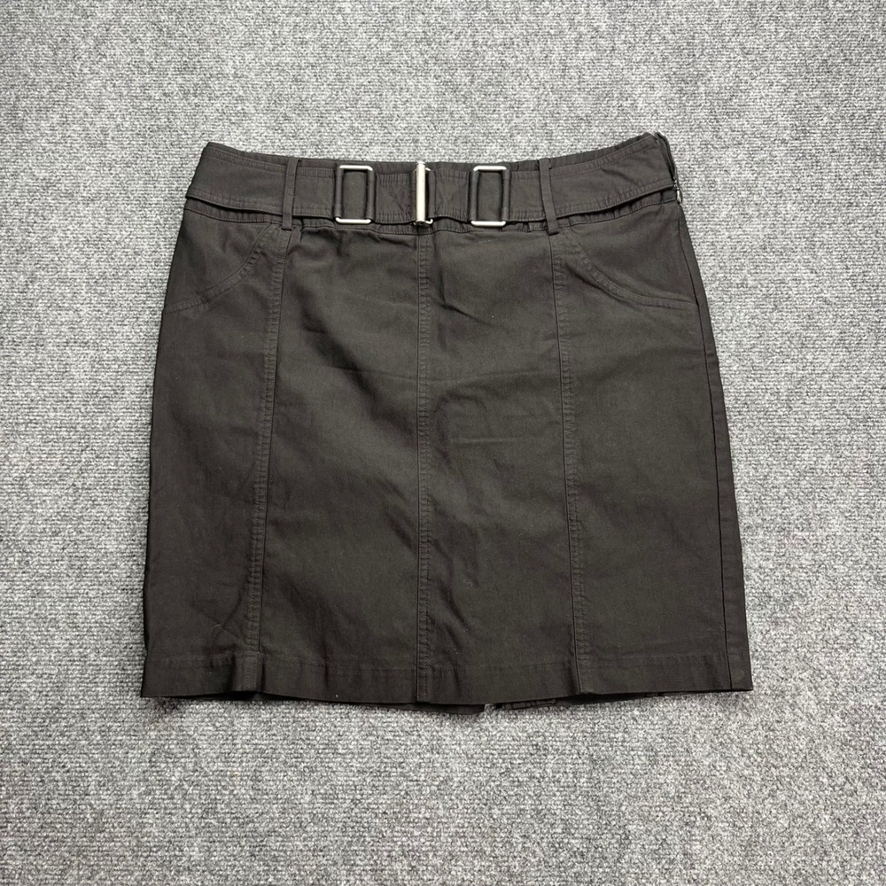 First Option Office Siren Stretch Black Belted‎ Pencil Skirt